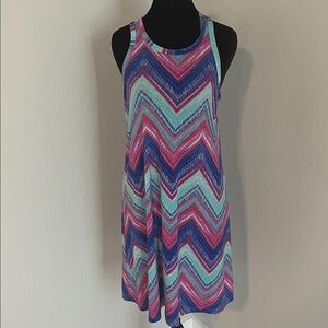 Veronica M Multicolor Watercolor Stripe Tank